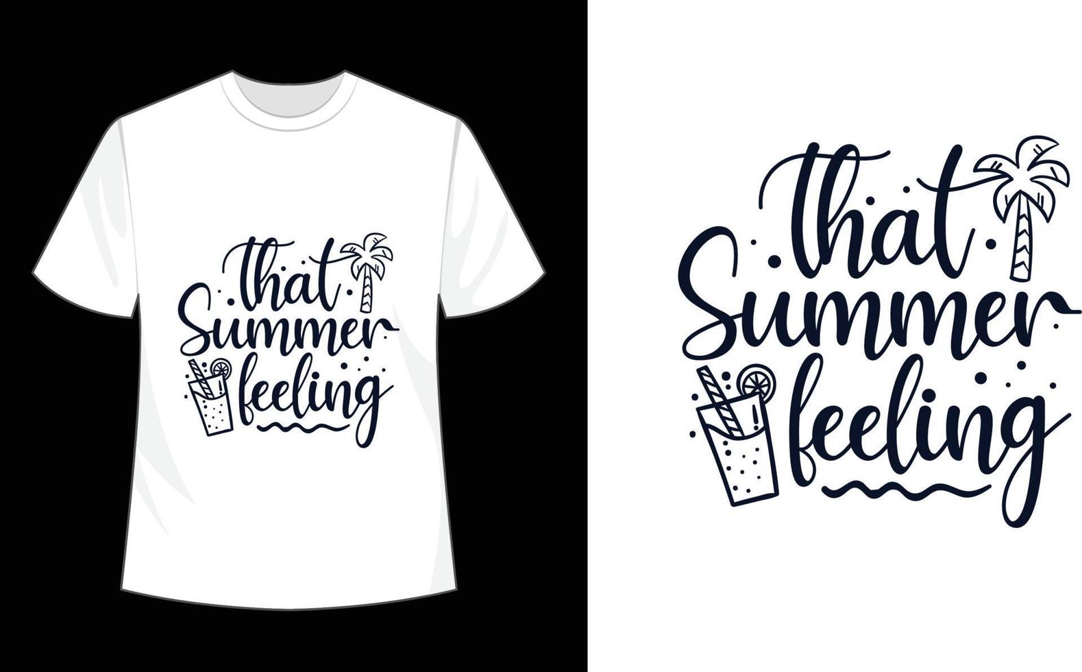 Sommer- T-Shirt Design Hallo Sommer- Sublimation Strand Stimmung vektor