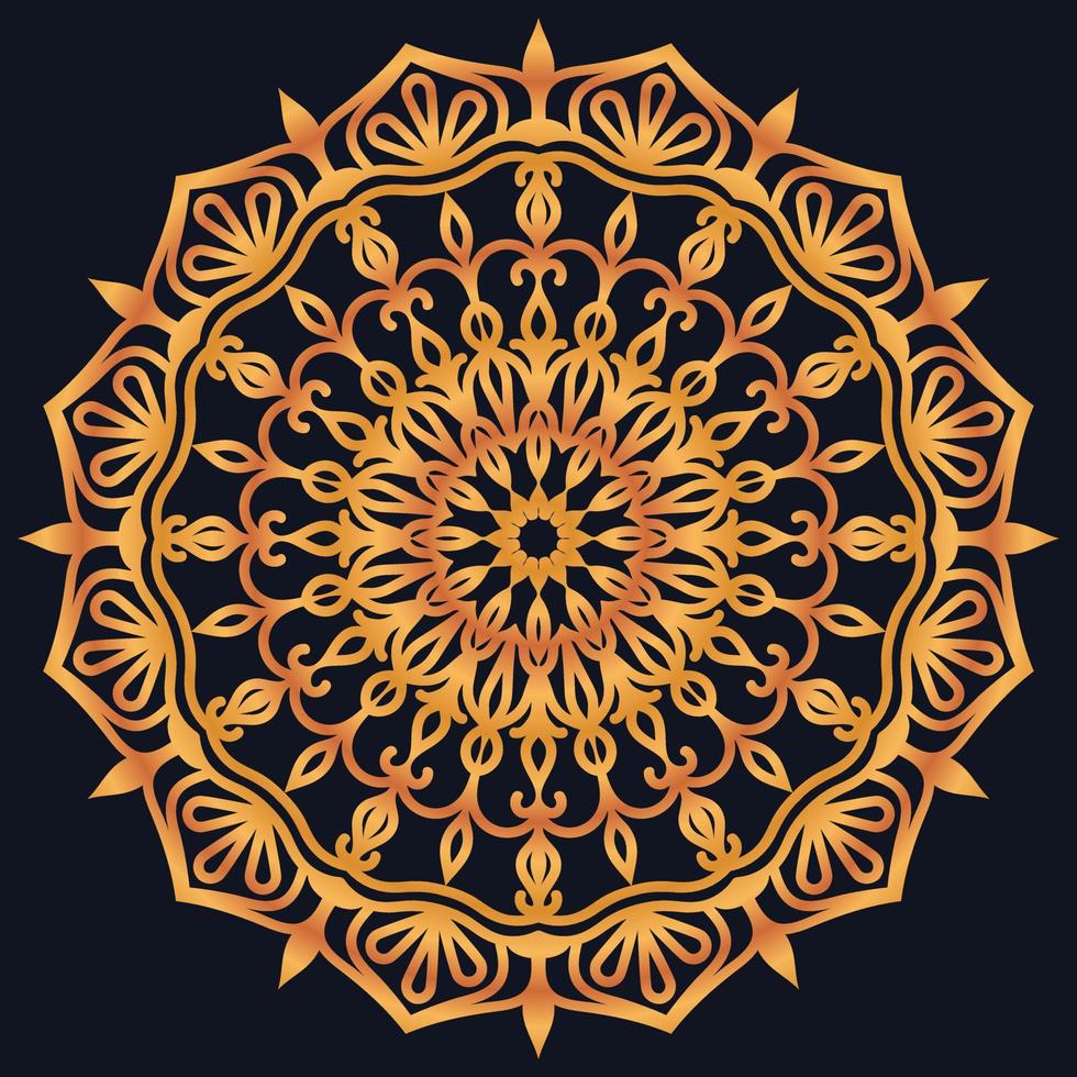 dekorativ element lyx prydnad mönster lutning mandala design vektor