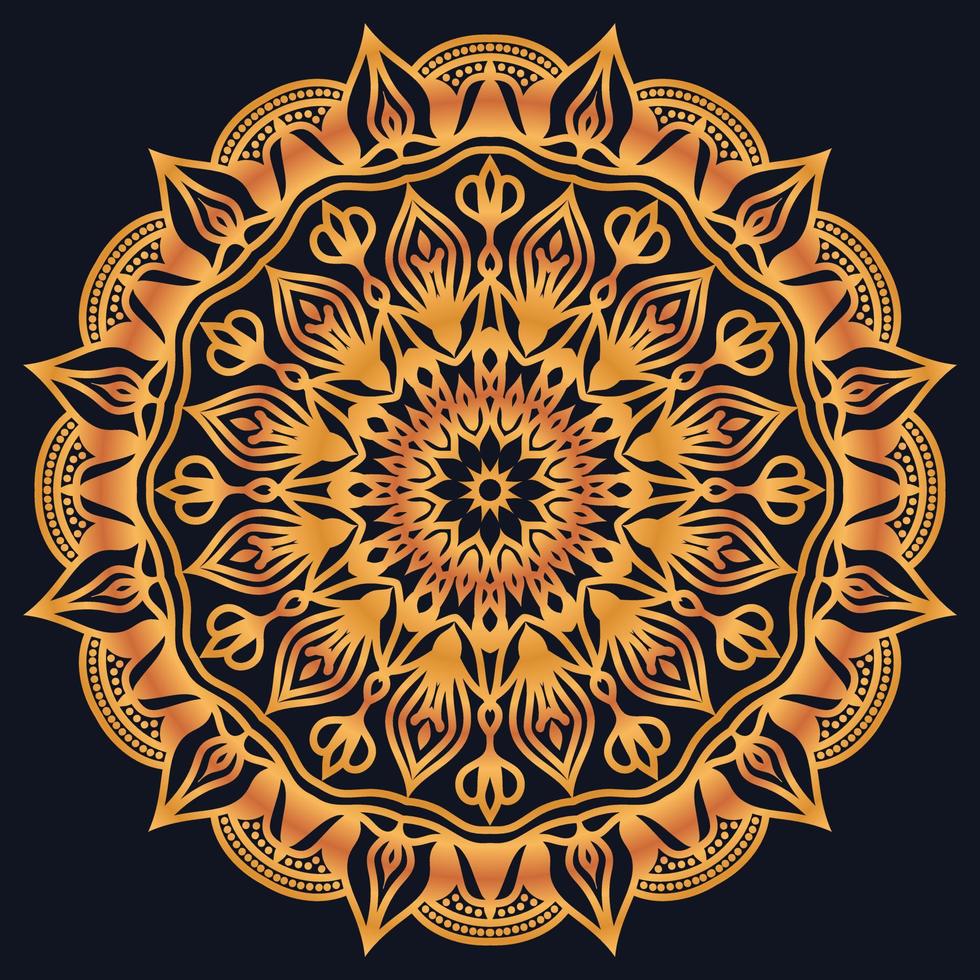 dekorativ element lyx prydnad mönster lutning mandala design vektor