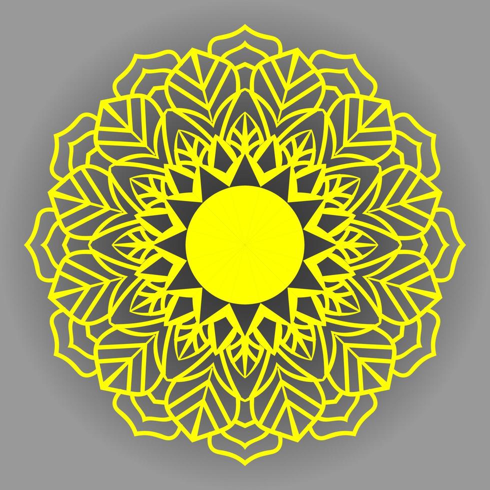 golden Luxus Mandala Hintergrund mit Arabeske Muster Arabisch islamisch Stil vektor