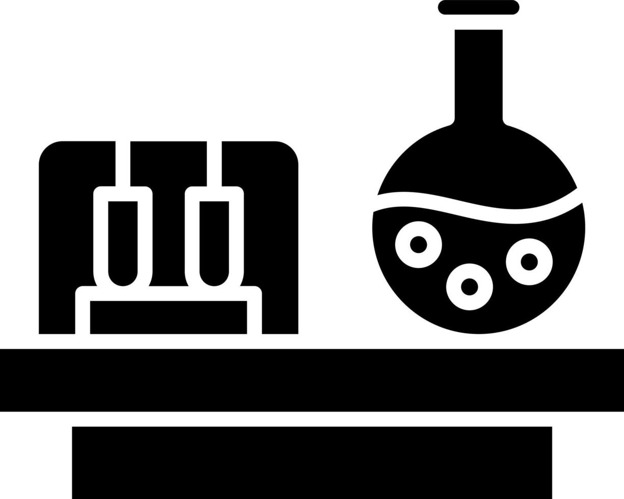 kemisk laboratorium ikon stil vektor