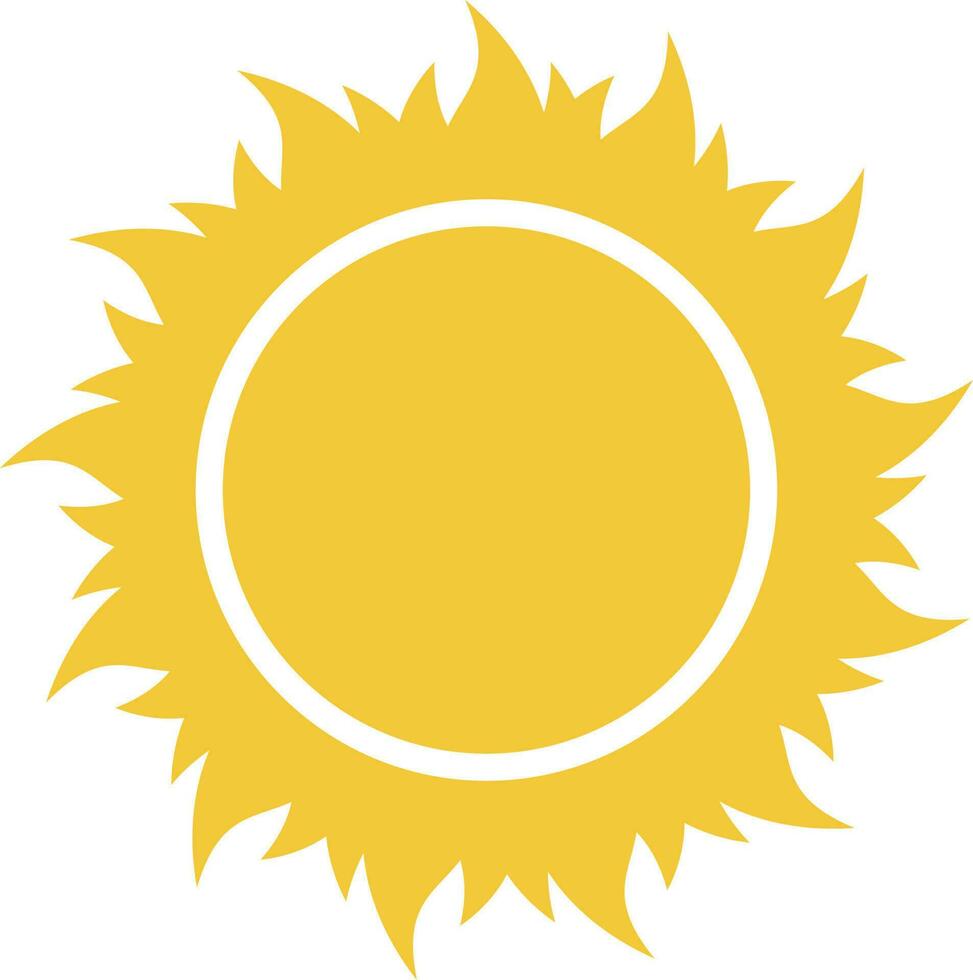 Sonne Symbol - - Vektor. einfach Element Illustration Sommer- Konzept. Sonne Symbol - - Vektor. Sommer- Konzept Vektor Illustration. auf Weiß Hintergrund