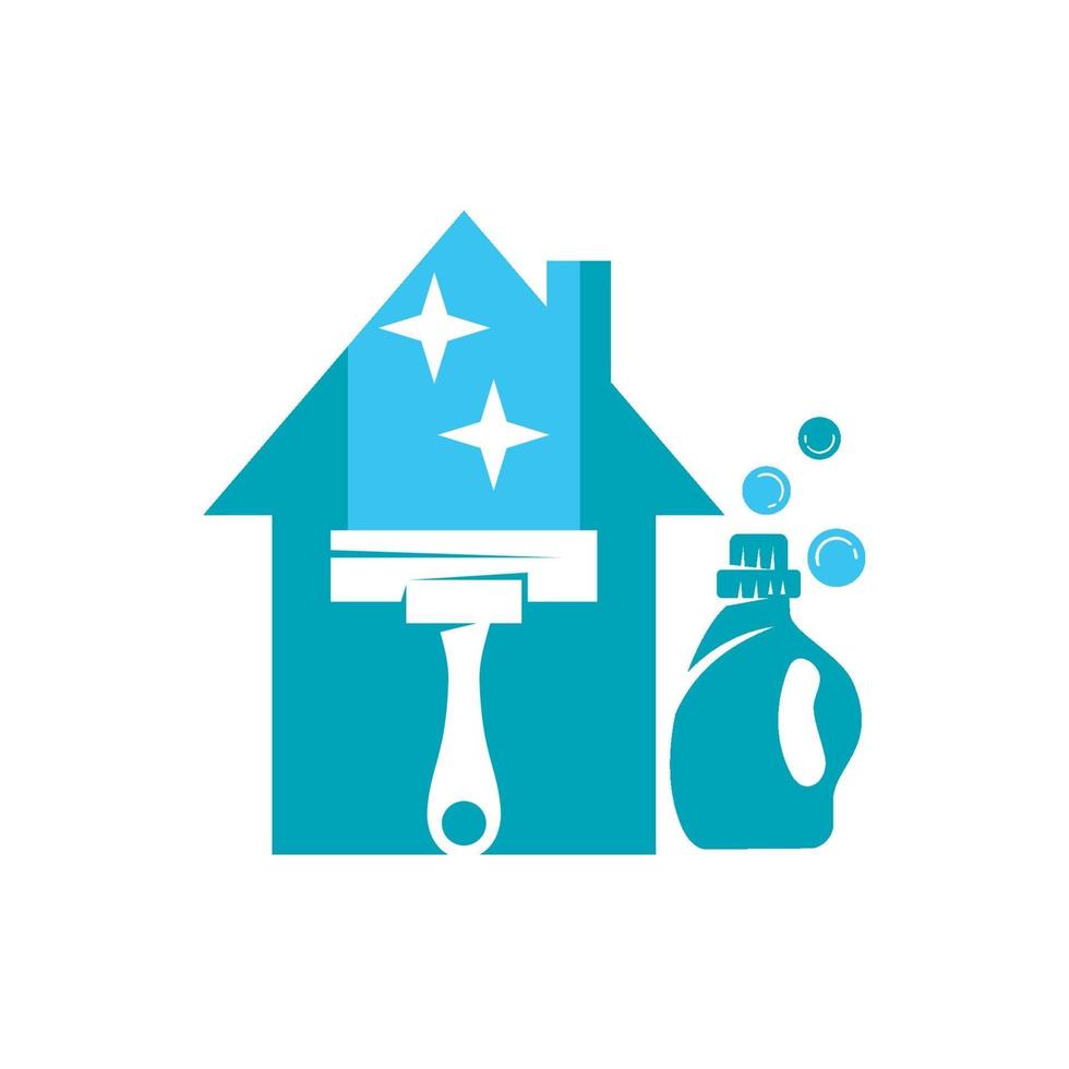 Reinigungsservice Waschmittelwischer Business Design Vorlage vektor