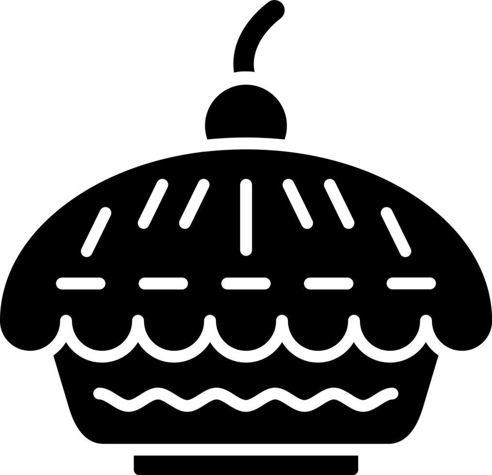 Kirschkuchen-Icon-Stil vektor