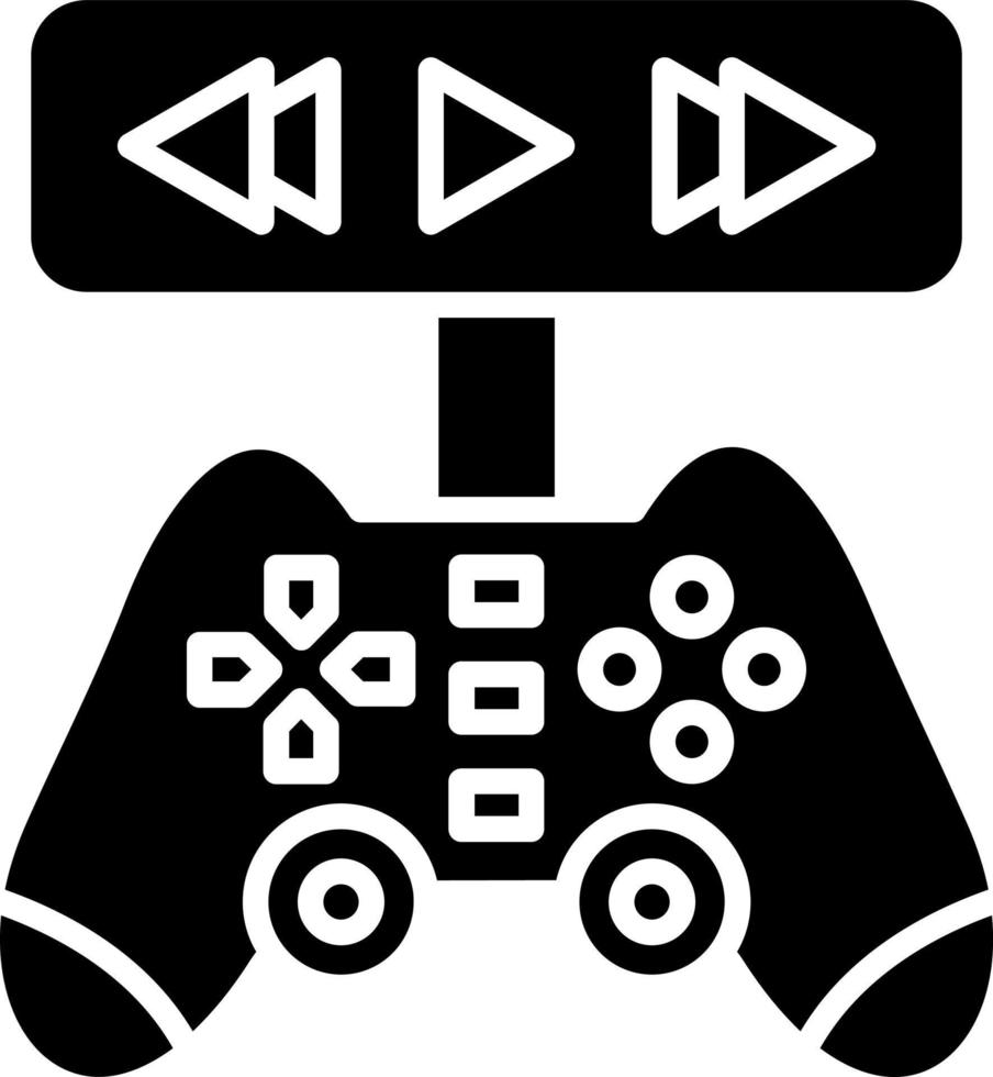 Spiel Video Symbol Stil vektor
