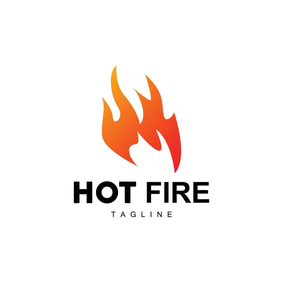 heiß Flamme Logo, Feuer Vektor, abstrakt Feuer Symbol Design vektor