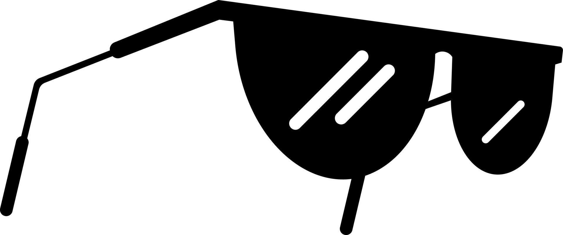 solglasögon, ikon. sommar vektor ikon svart tunn platt symbol av turism för webb och app utveckling isolerat på vit bakgrund. vektor på vit bakgrund