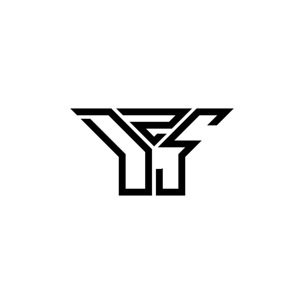 dzs brev logotyp kreativ design med vektor grafisk, dzs enkel och modern logotyp.