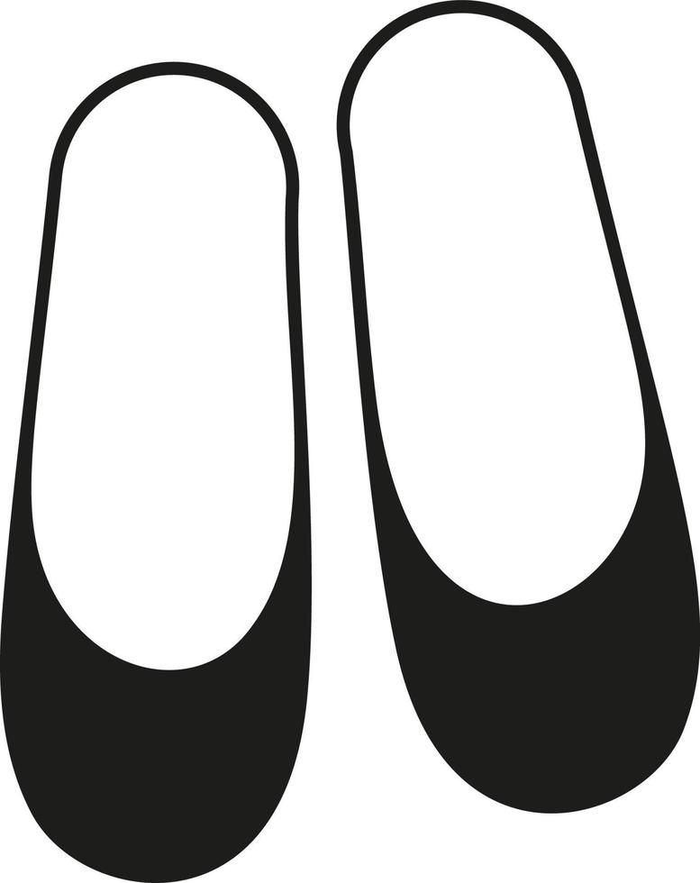 pointe balett skor tofflor ikon. enkel illustration av pointe balett skor tofflor vektor ikon logotyp isolerat på vit bakgrund