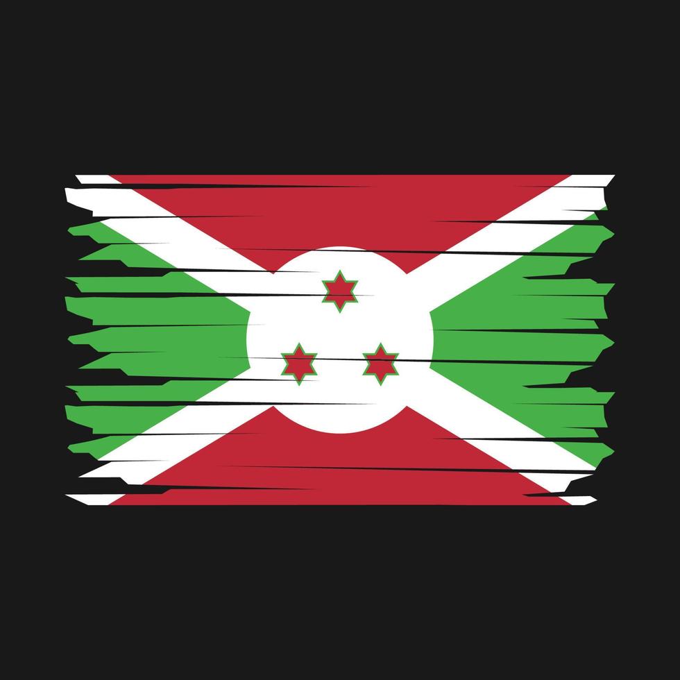 Burundi Flagge Illustration vektor