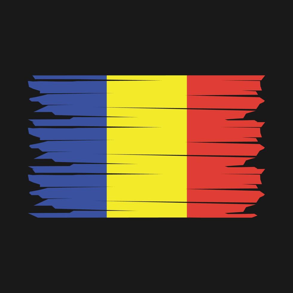 Rumänien Flagge Illustration vektor