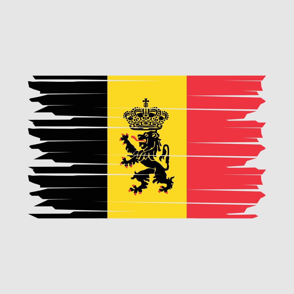 Abbildung der belgischen Flagge vektor