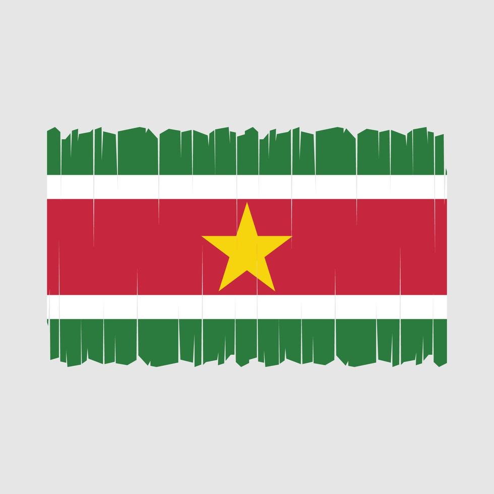 Surinam Flaggenvektor vektor