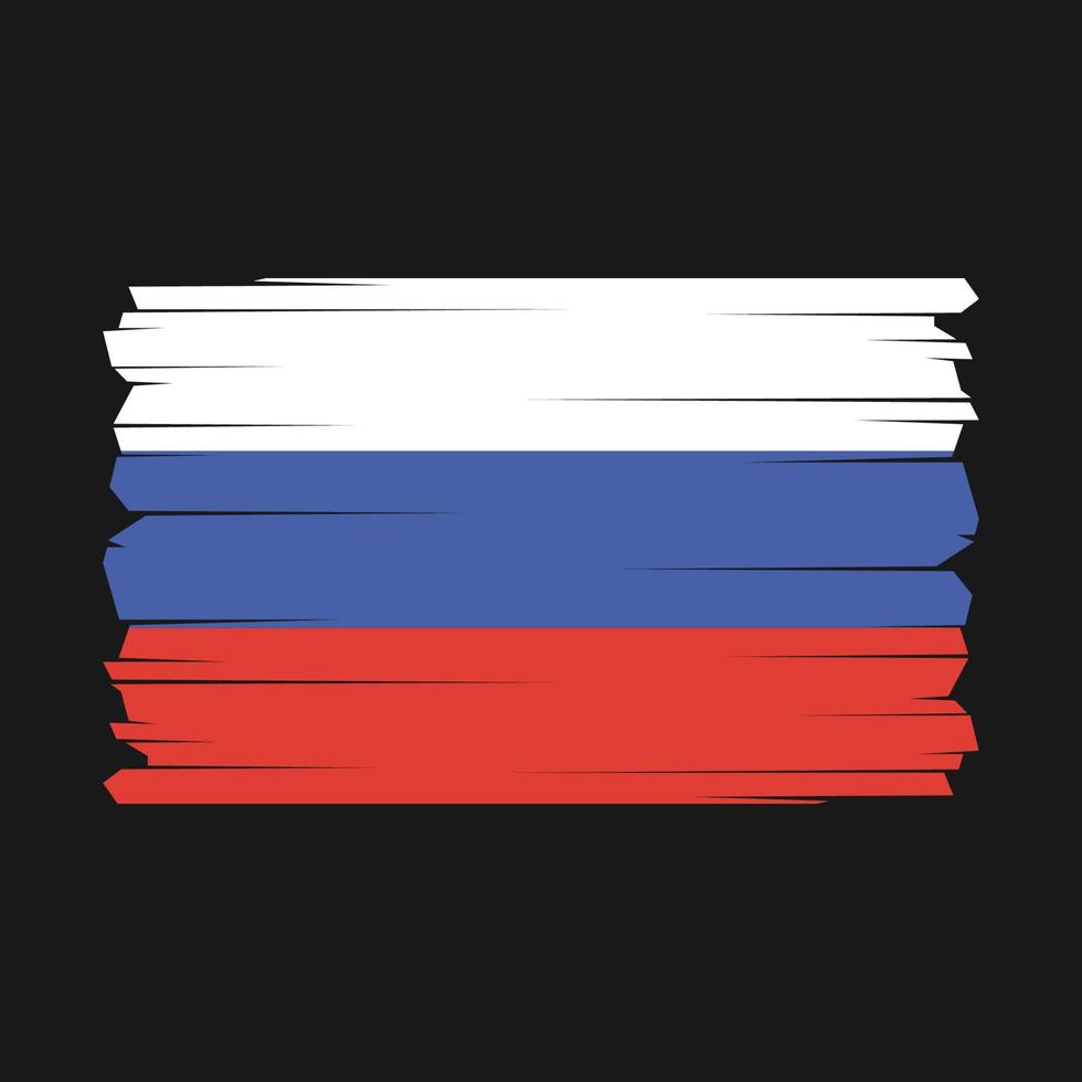 ryssland flagga vektor illustration