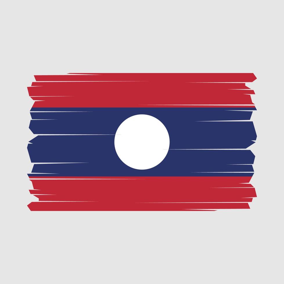 laos flagga vektorillustration vektor