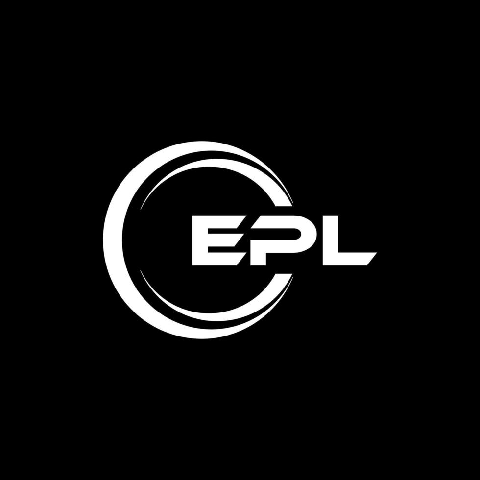 Epl-Brief-Logo-Design in Abbildung. Vektorlogo, Kalligrafie-Designs für Logo, Poster, Einladung usw. vektor