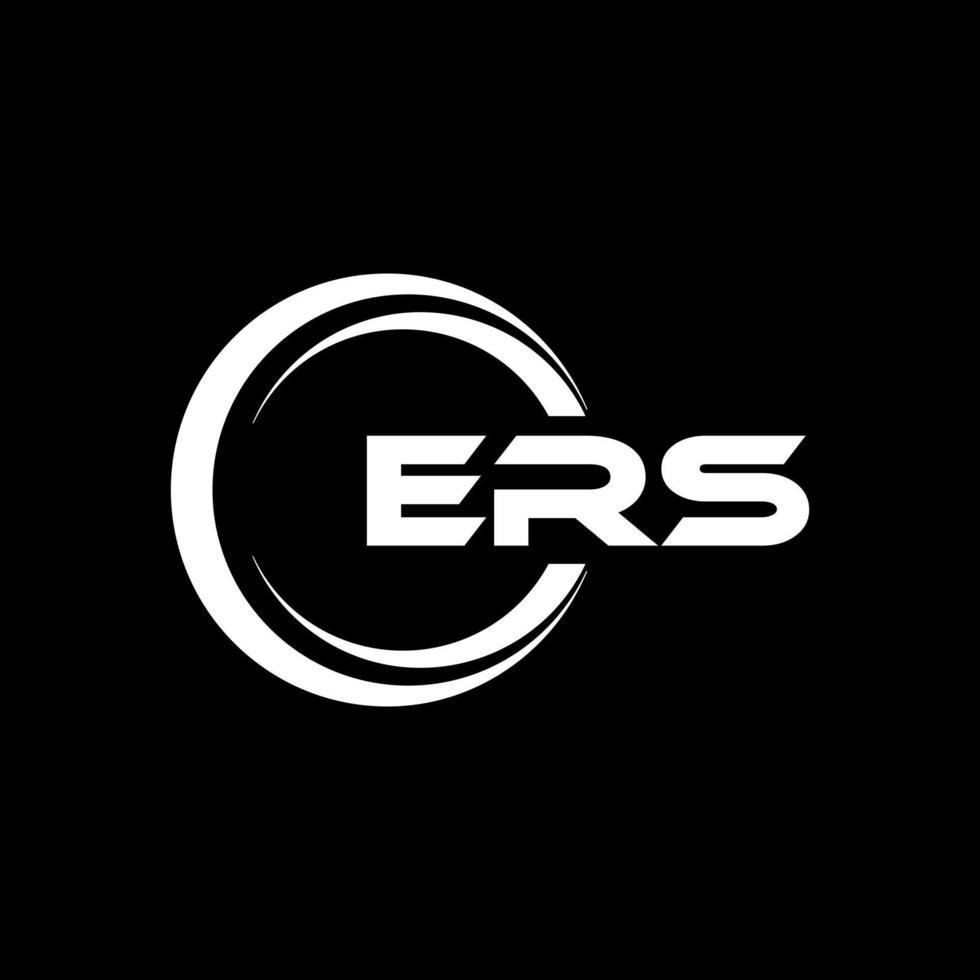 ers brev logotyp design i illustration. vektor logotyp, kalligrafi mönster för logotyp, affisch, inbjudan, etc.