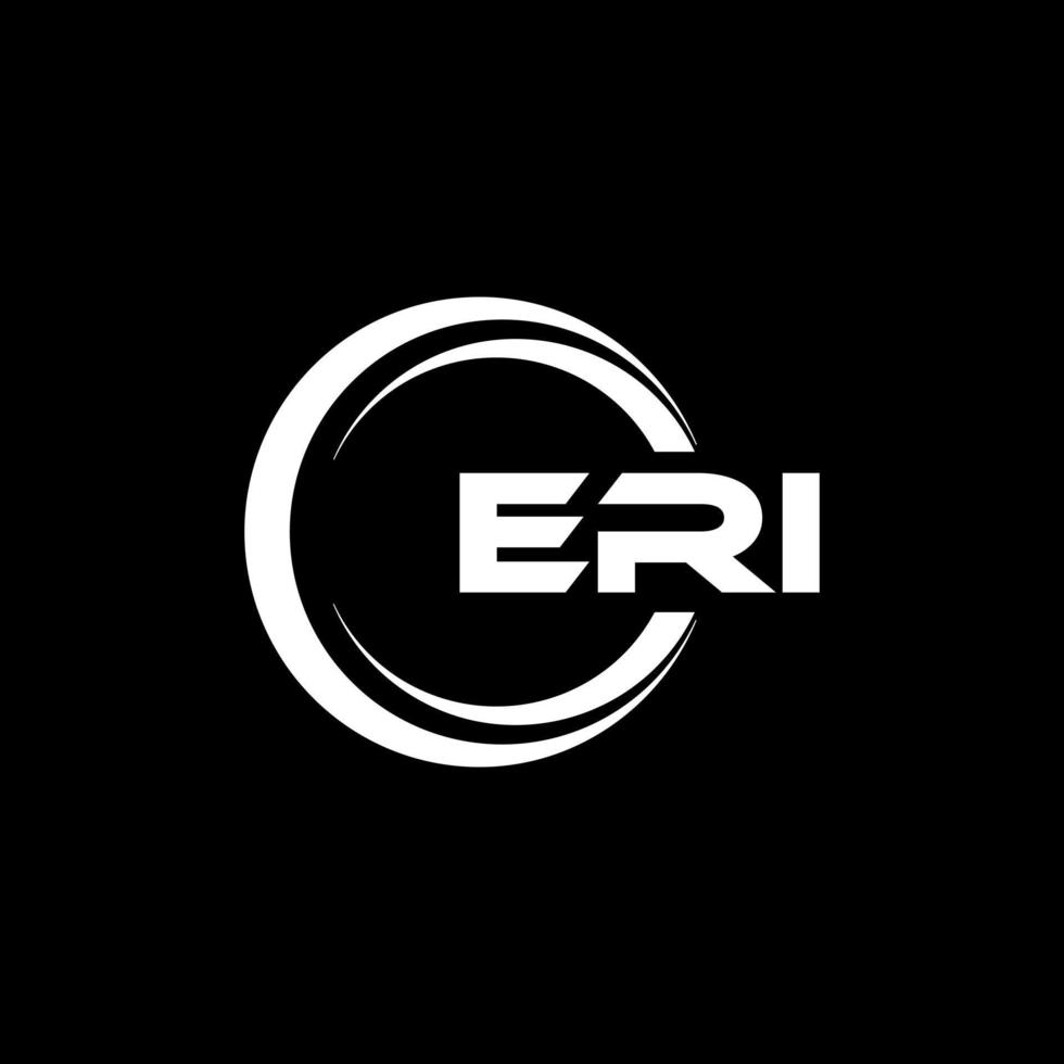Eri-Brief-Logo-Design in Abbildung. Vektorlogo, Kalligrafie-Designs für Logo, Poster, Einladung usw. vektor