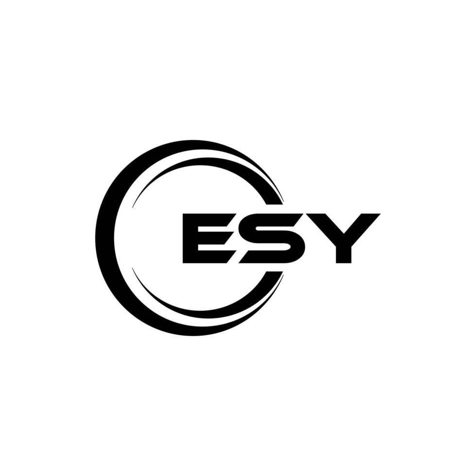 esy Brief Logo Design im Illustration. Vektor Logo, Kalligraphie Designs zum Logo, Poster, Einladung, usw.