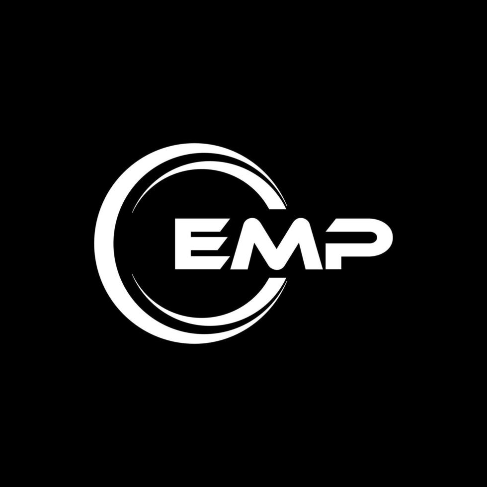 emp-Brief-Logo-Design in Abbildung. Vektorlogo, Kalligrafie-Designs für Logo, Poster, Einladung usw. vektor
