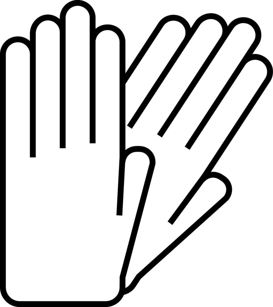 Theater, Handschuhe. Illustration Vektor Symbol auf Weiß Hintergrund