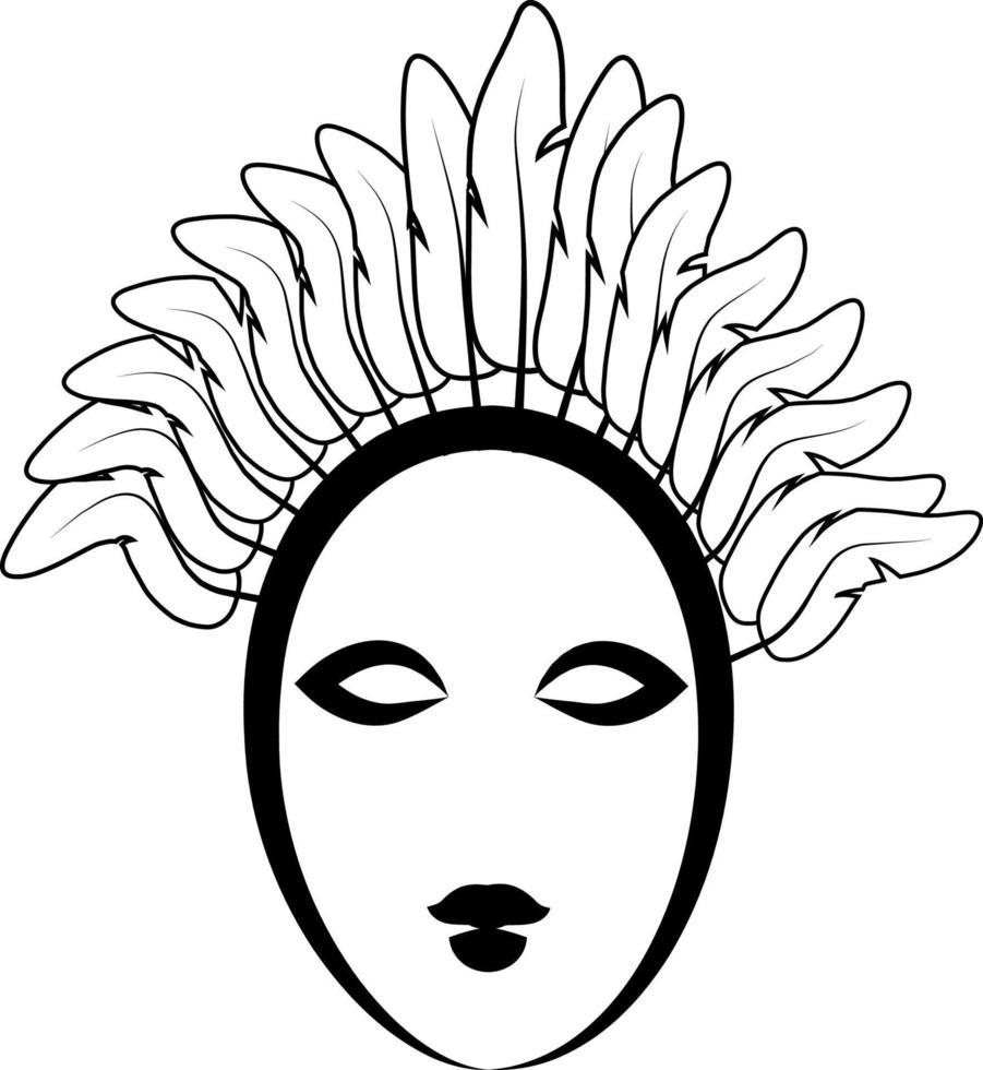 teater mask. illustration vektor ikon på vit bakgrund