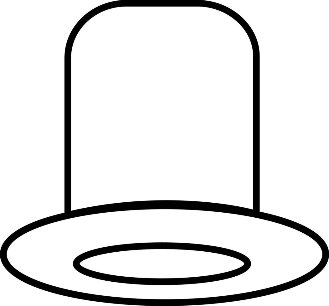 klassisch Mann Hut. Illustration Vektor Symbol auf Weiß Hintergrund