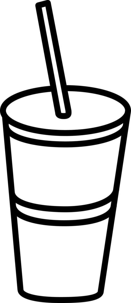 Sanft trinken. Illustration Vektor Symbol auf Weiß Hintergrund