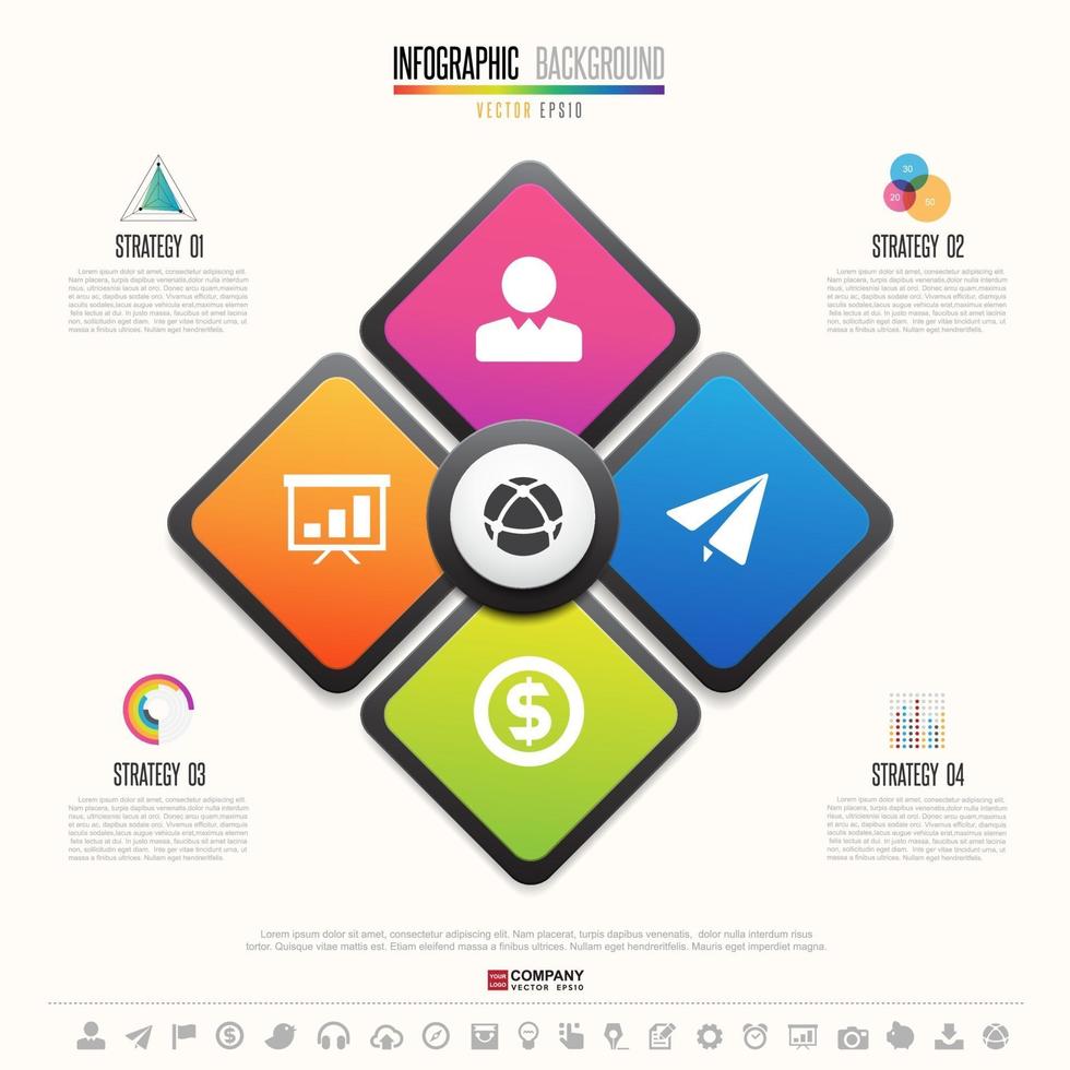 tidslinje infographics formgivningsmall vektor