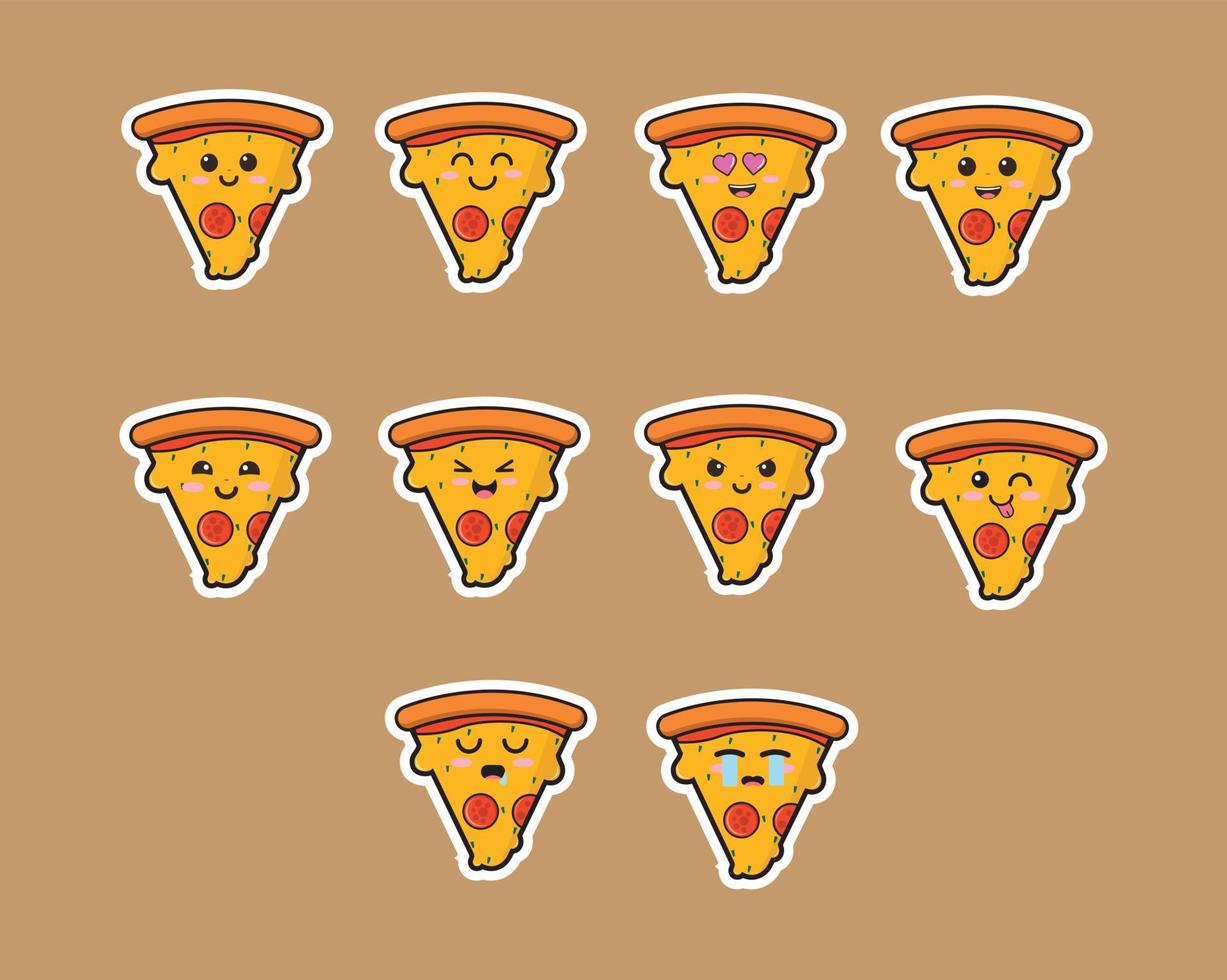 Pizza süß Vektor Symbol Design
