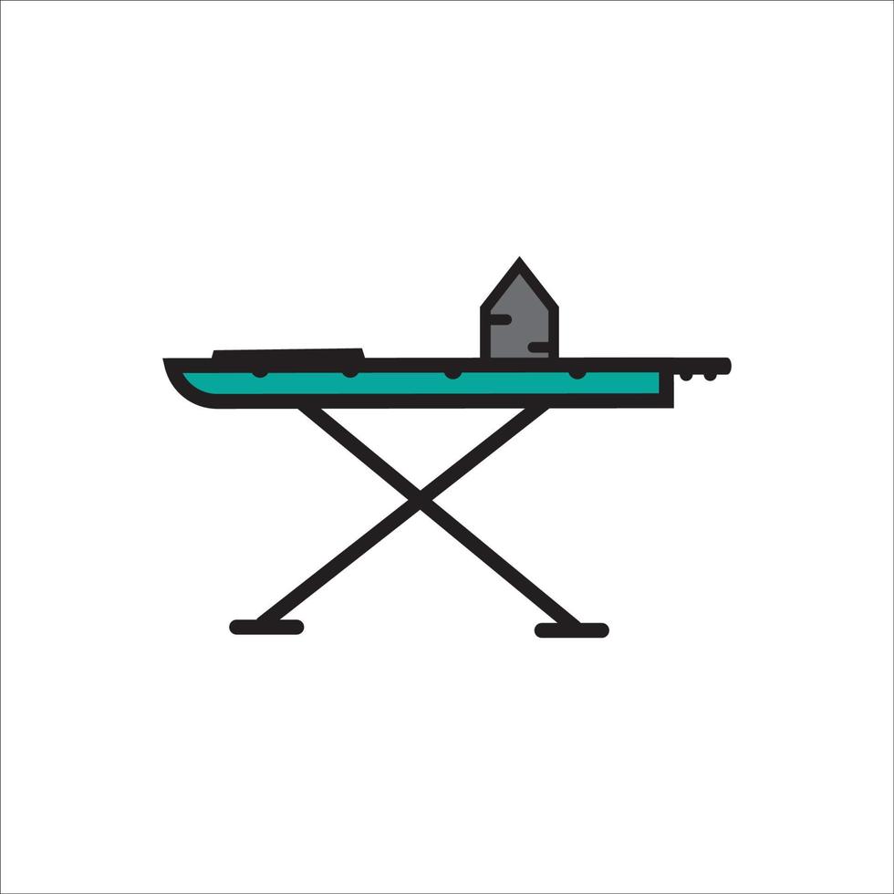 Bügeln Tabelle Symbol Vektor Design