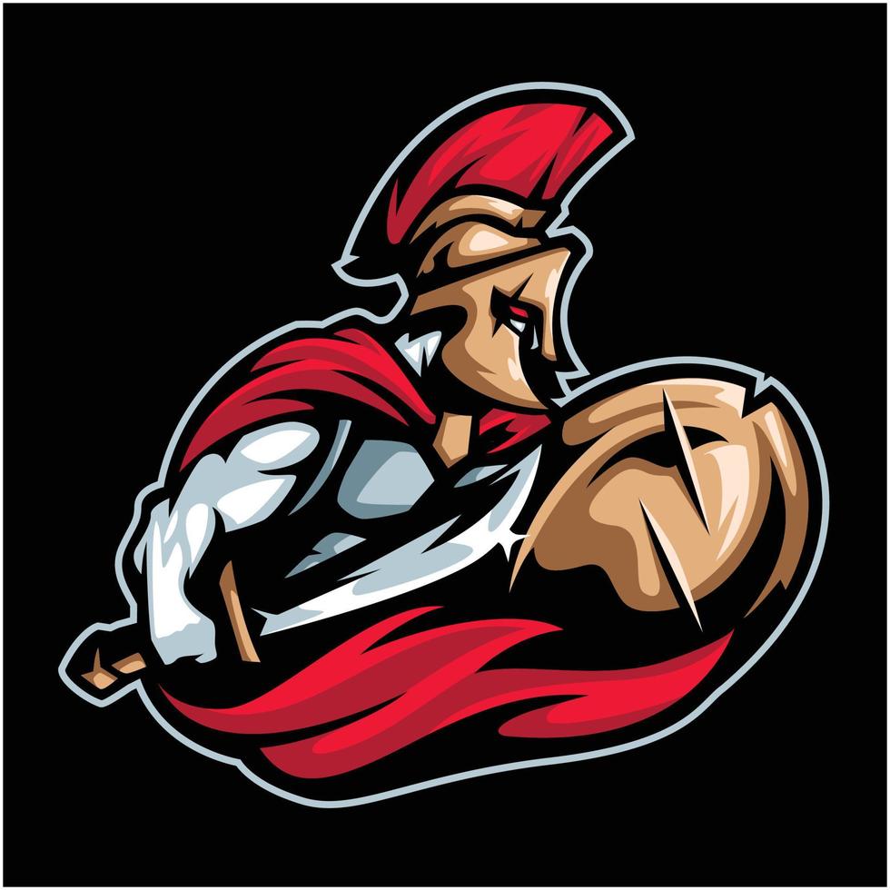 mächtig römisch Ritter Sport Logo zum Teams und Vereine vektor