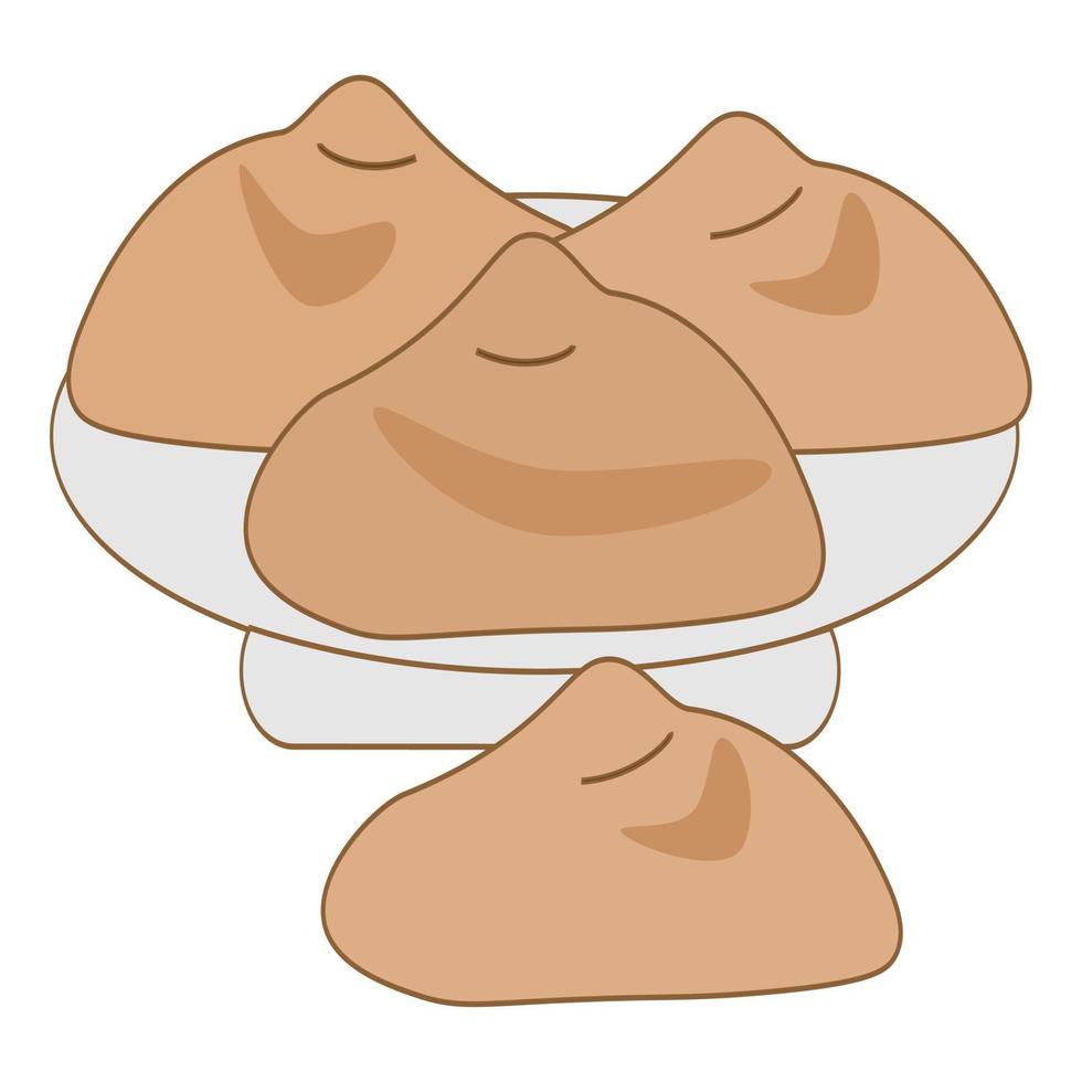 bakning te sötsaker. klotter illustration för de meny. kakor, småkakor, te, kaffe, bröd, rostat bröd. vektor