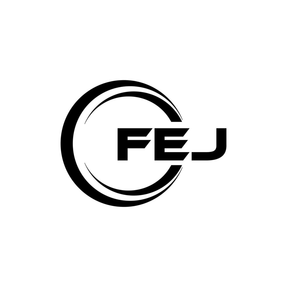 fej Brief Logo Design im Illustration. Vektor Logo, Kalligraphie Designs zum Logo, Poster, Einladung, usw.