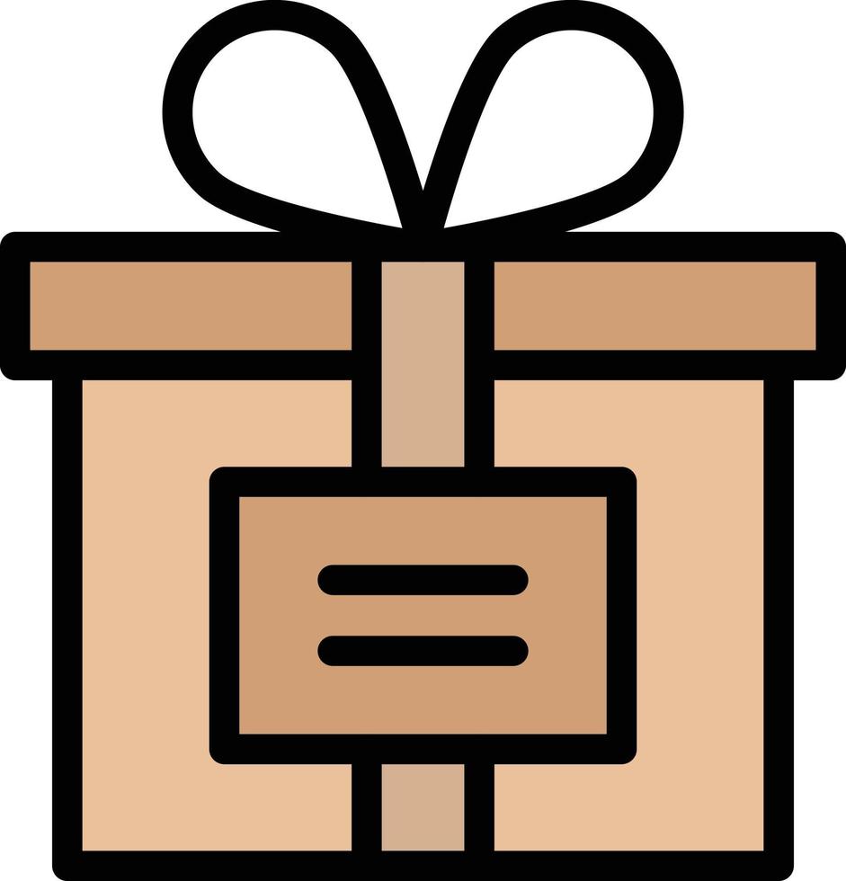 Geschenk-Box-Vektor-Icon-Design-Illustration vektor