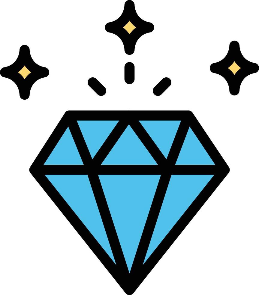 Diamant-Vektor-Icon-Design-Illustration vektor