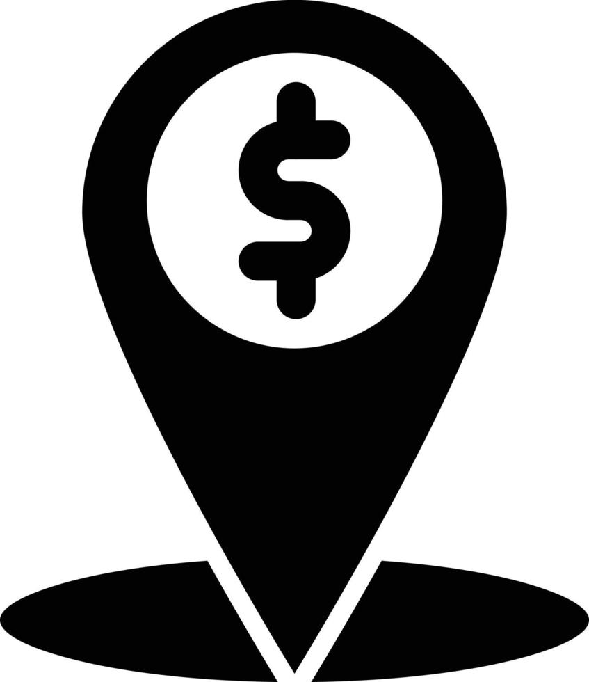 ATM-Standort-Vektor-Icon-Design-Illustration vektor