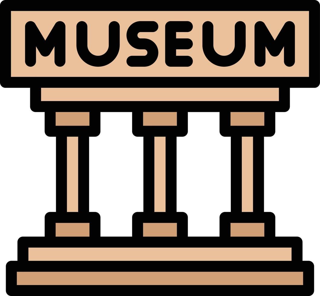 Museum-Vektor-Icon-Design-Illustration vektor