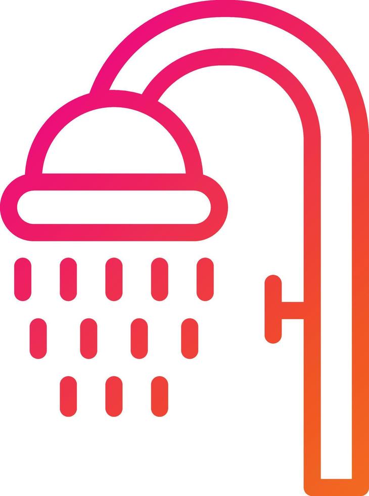 Dusche-Vektor-Icon-Design-Illustration vektor