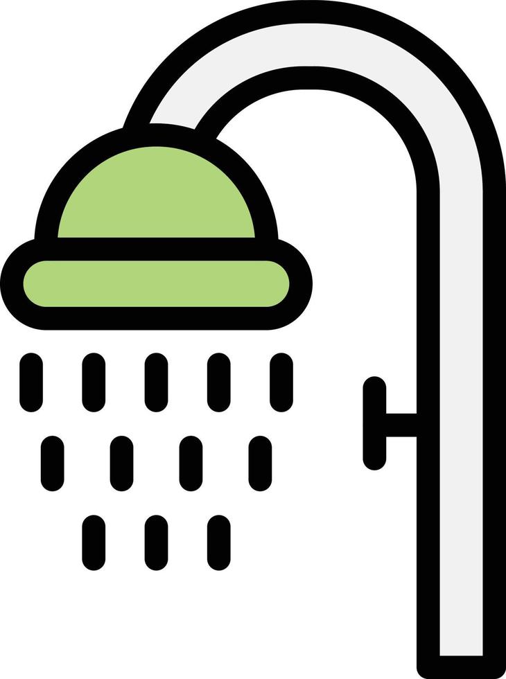 Dusche-Vektor-Icon-Design-Illustration vektor