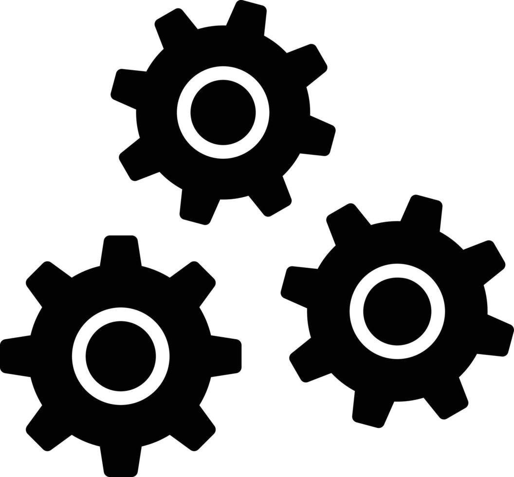 kugghjul vektor ikon design illustration