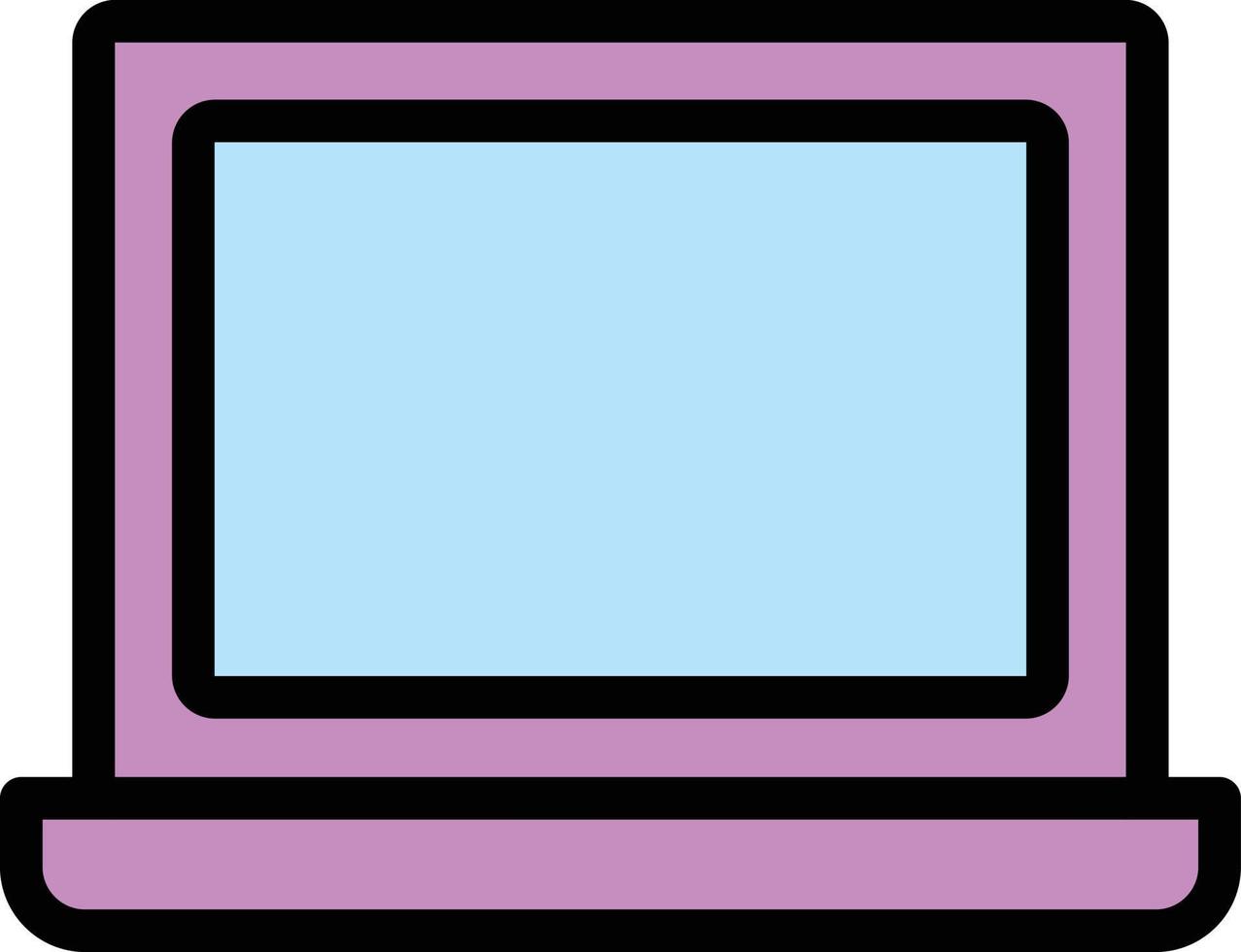 Laptop-Vektor-Icon-Design-Illustration vektor