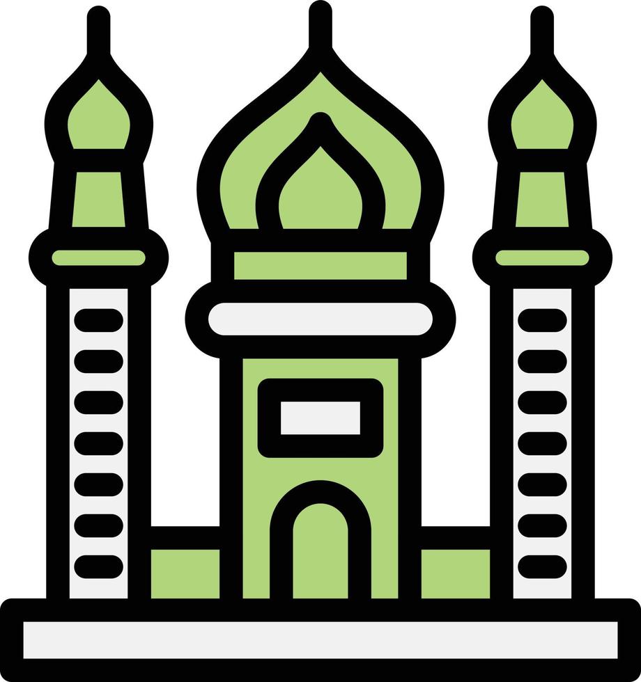 Moschee-Vektor-Icon-Design-Illustration vektor