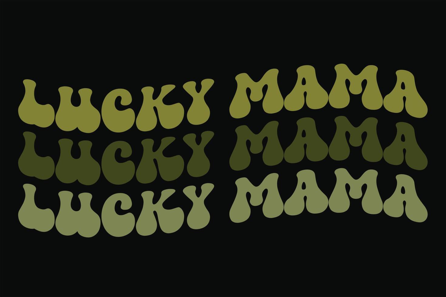 Glücklich Mutter st Patrick's Tag T-Shirt Design vektor