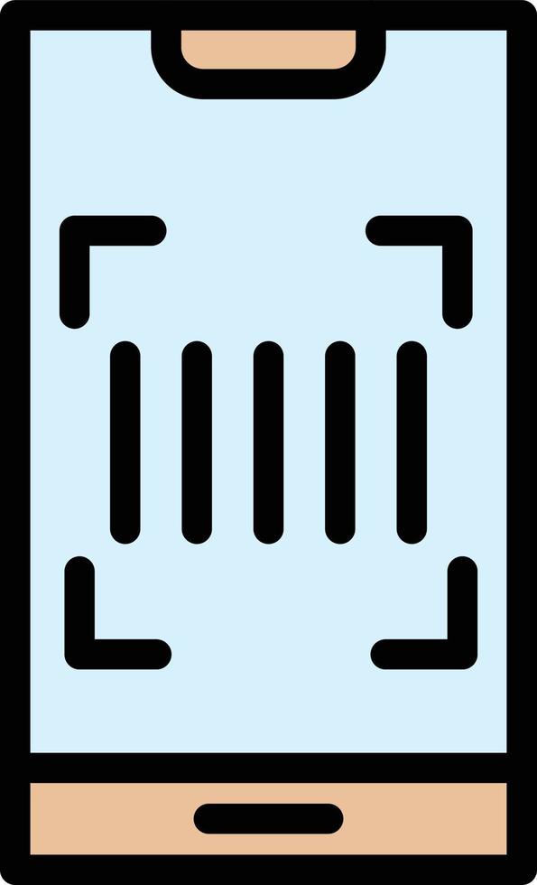 Barcode-Vektor-Icon-Design-Illustration vektor