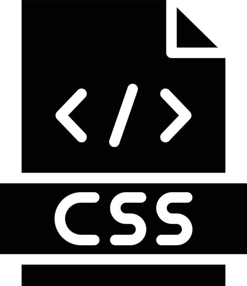 CSS-Vektor-Icon-Design-Illustration vektor