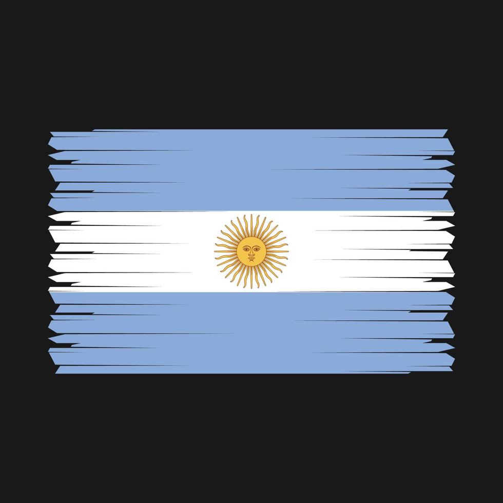 argentina flagga borsta vektor