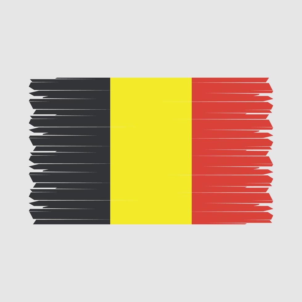 belgien flagga borsta vektor