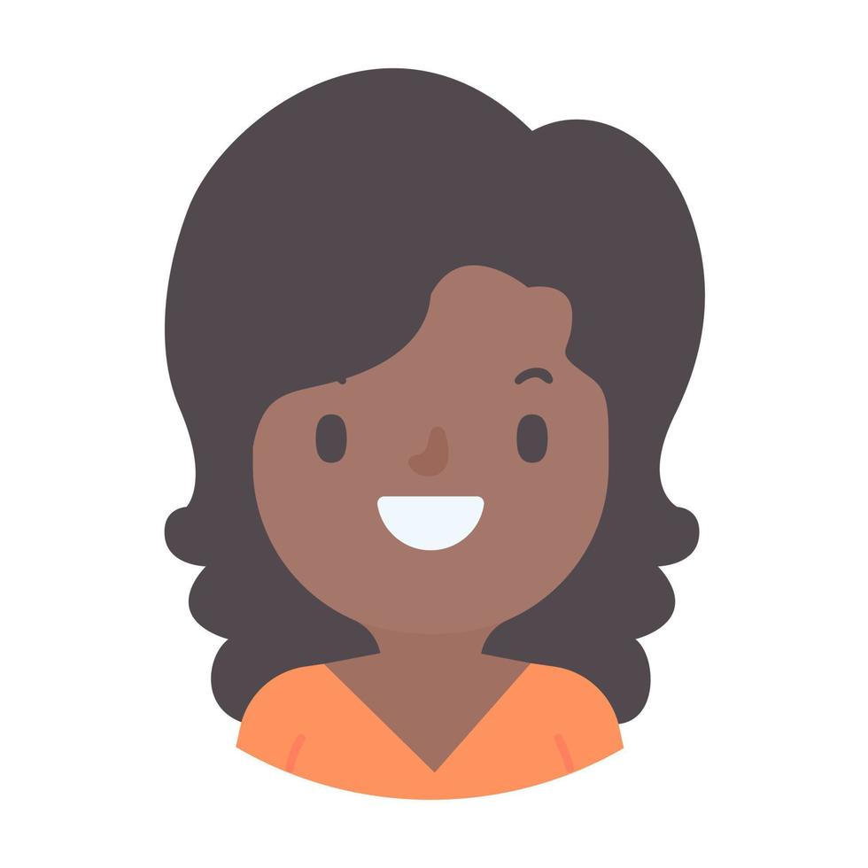 avatar med en ung ansikte bilder av män och kvinnor av olika nationaliteter vektor