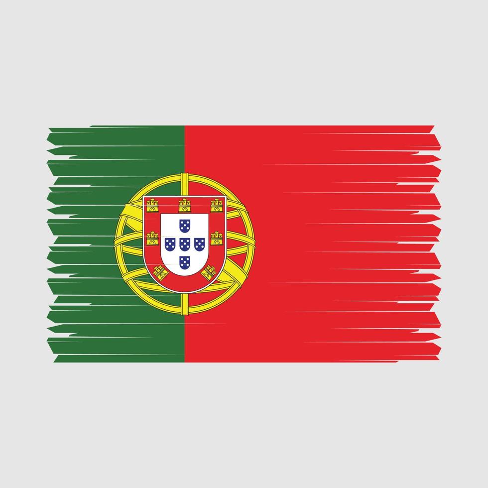 Portugal flagga vektor